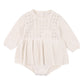 Minihaha Baby Wild Garden Knitted Overlay Bodysuit Oat Meal