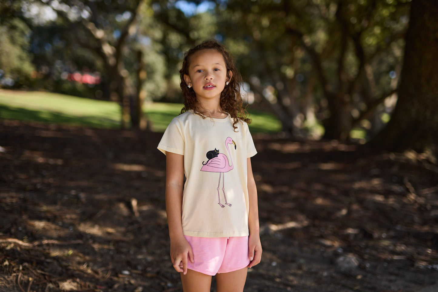 Radicool Flamingo & Friend Tee Buttercream