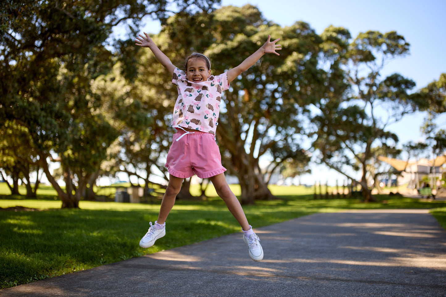 Kissed By Radicool Kids Frill Short In Petal Pink