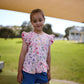 Kissed By Radicool Kids Wild Flowers Frill Short Sleeve Tee