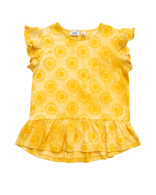 Radicool Sunshine Tie Dye Frill Tee