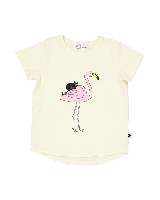 Radicool Flamingo & Friend Tee Buttercream