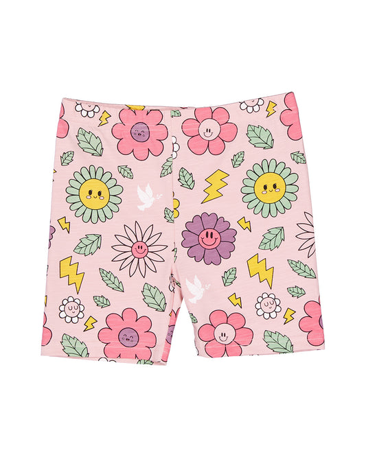 Radicool Bike Short Smiley Flowers