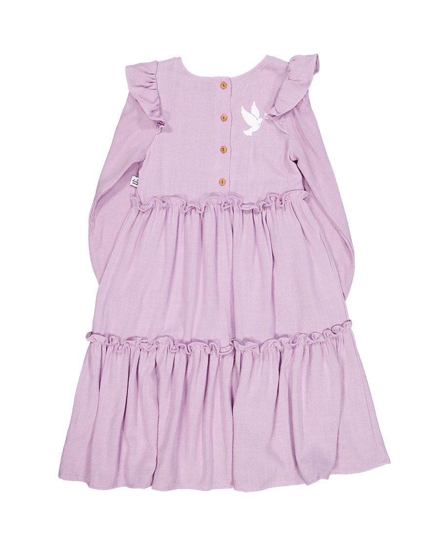 Radicool Ruffle Dress in Mauve