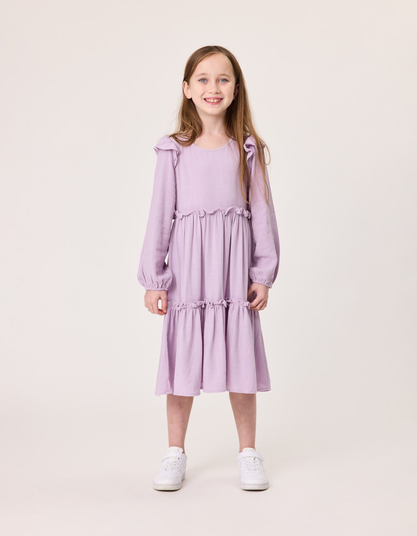 Radicool Ruffle Dress in Mauve