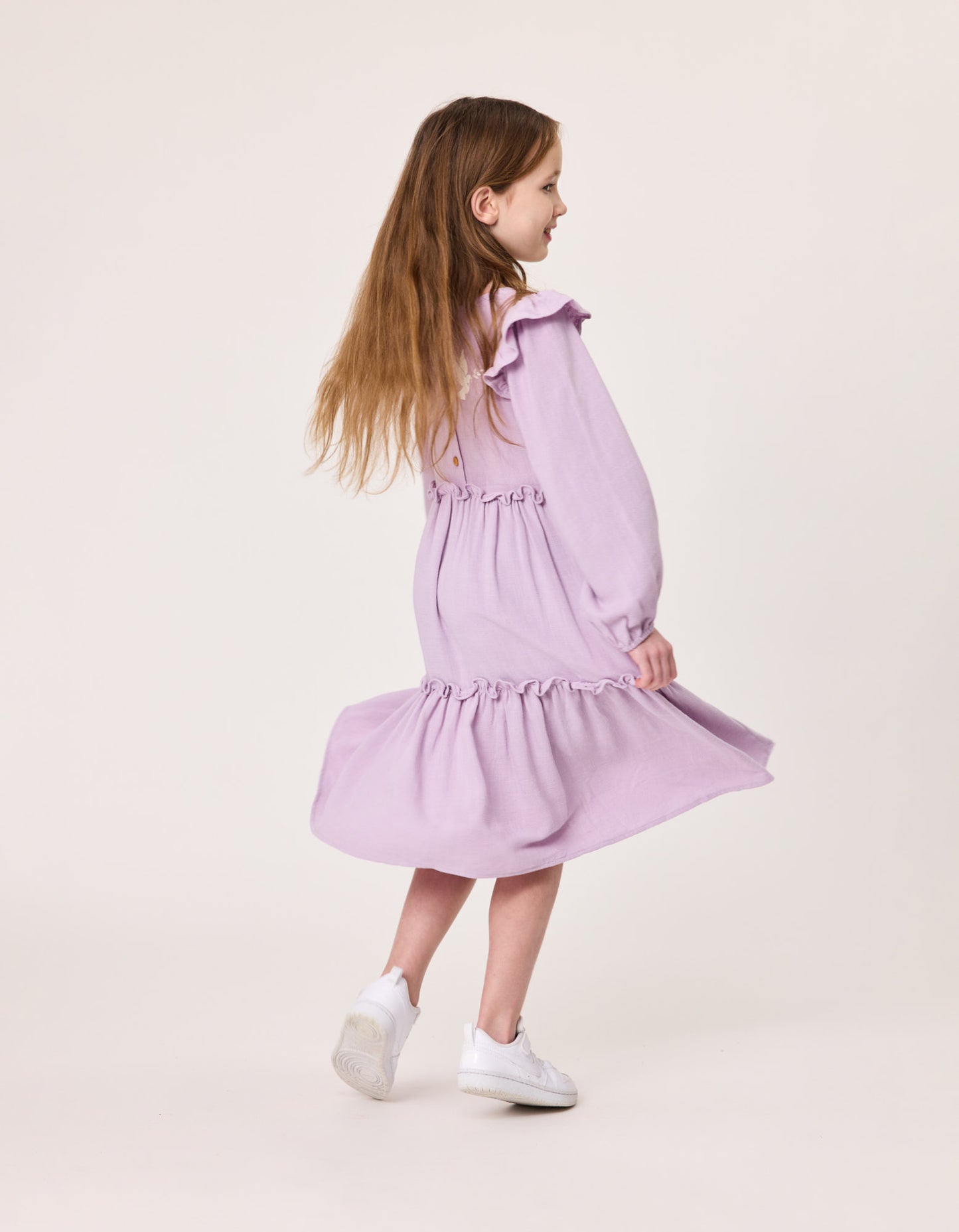 Radicool Ruffle Dress in Mauve