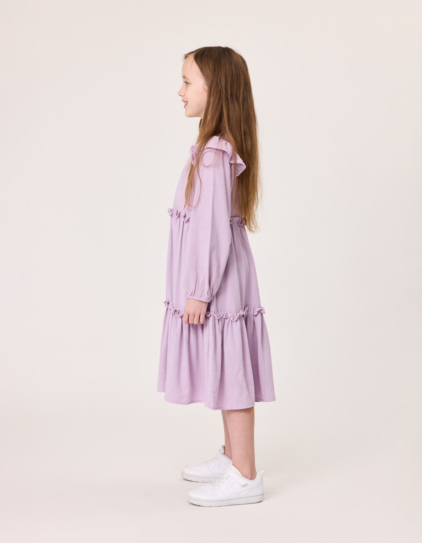 Radicool Ruffle Dress in Mauve