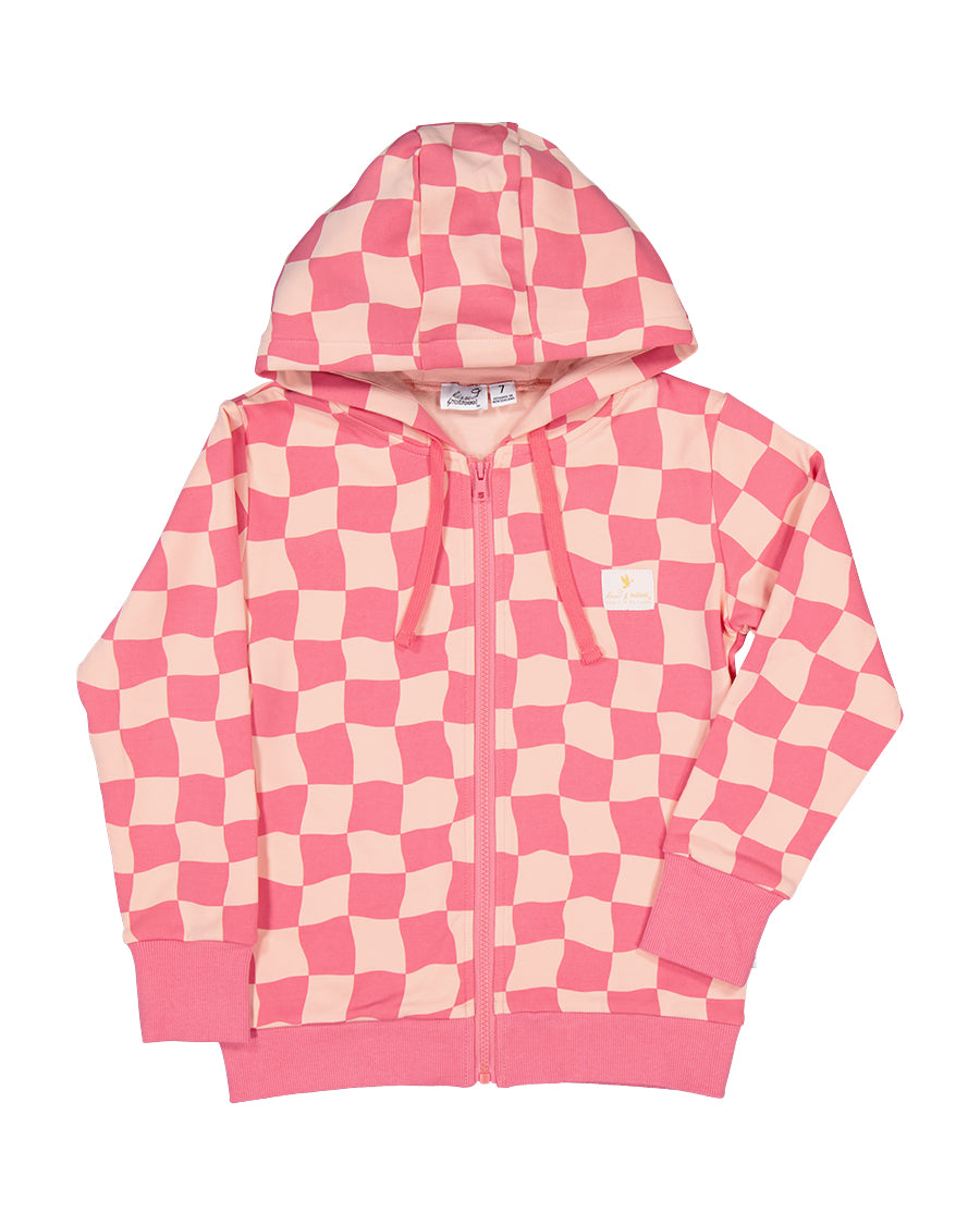 Radicool Chequerboard Zip Hood