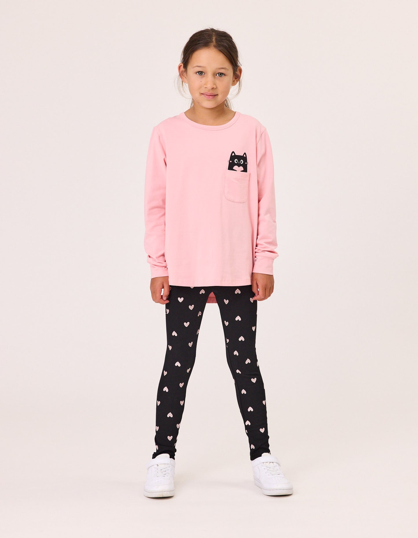 Radicool Love Cat Peekaboo Long Sleeve Tee