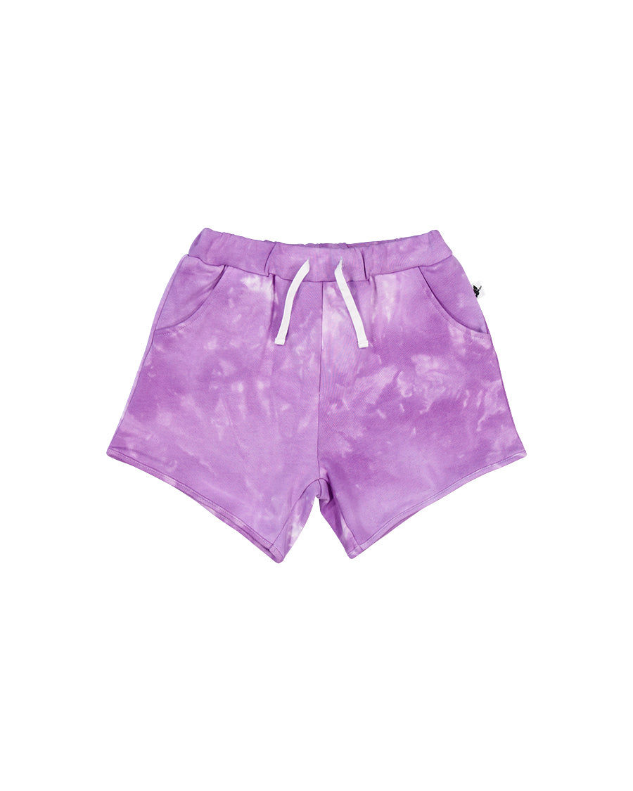 Kissed By Radicool Kids Amethyst Tie Dye Short