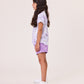 Kissed By Radicool Kids Amethyst Tie Dye Short