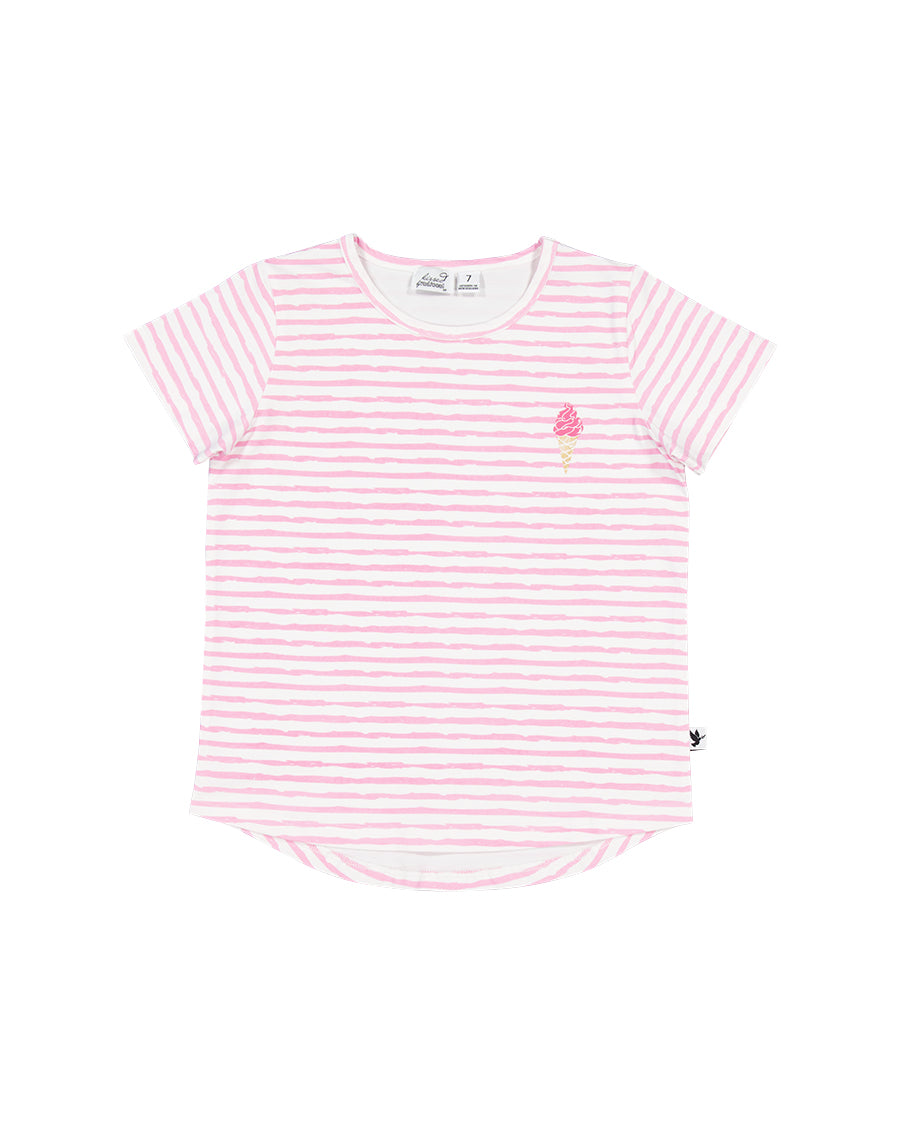 Kissed By Radicool Kids Whippy Stripe Tee
