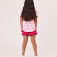 Kissed By Radicool Kids Frill Short in Raspberry Pink
