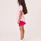 Kissed By Radicool Kids Frill Short in Raspberry Pink