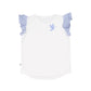 Kissed By Radicool Kids Ladybird Gingham Frill Short Sleeve Tee