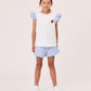 Kissed By Radicool Kids Ladybird Gingham Frill Short Sleeve Tee