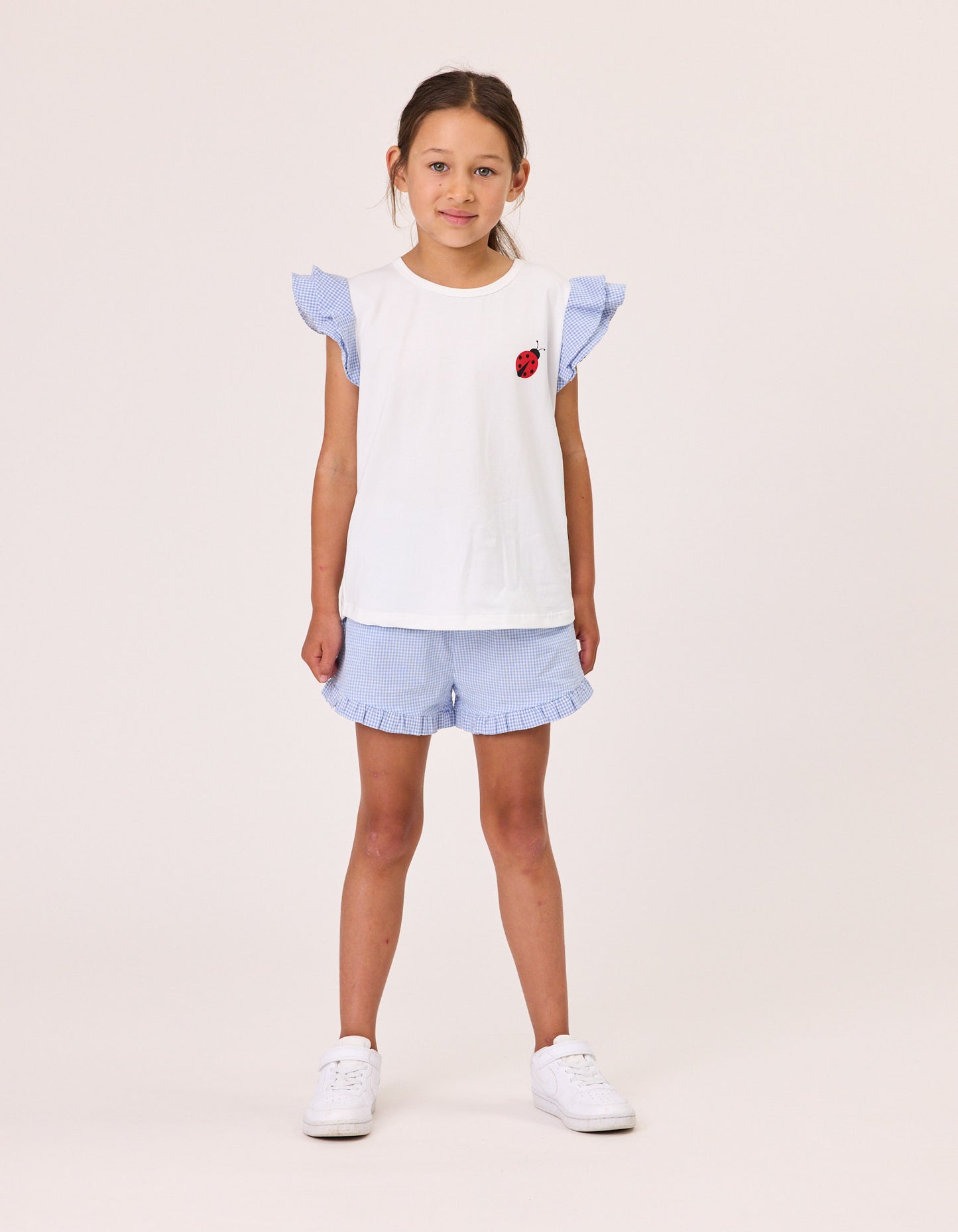 Kissed By Radicool Kids Gingham Frill Short