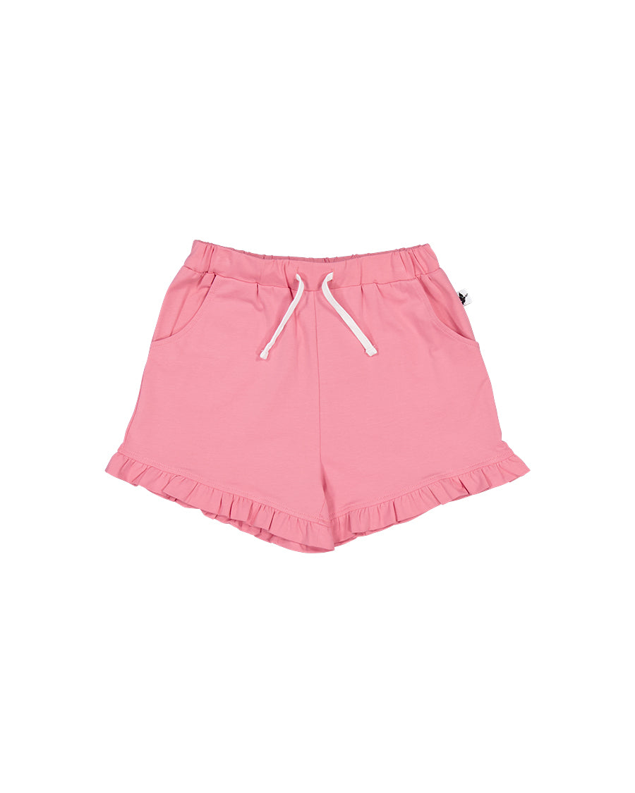 Kissed By Radicool Kids Frill Short In Petal Pink