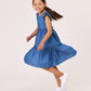 Kissed By Radicool Kids Jasmine Dress in Chambray