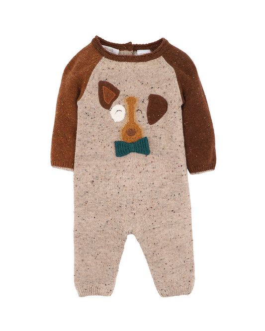 Minihaha Cool Dogs Knitted Romper