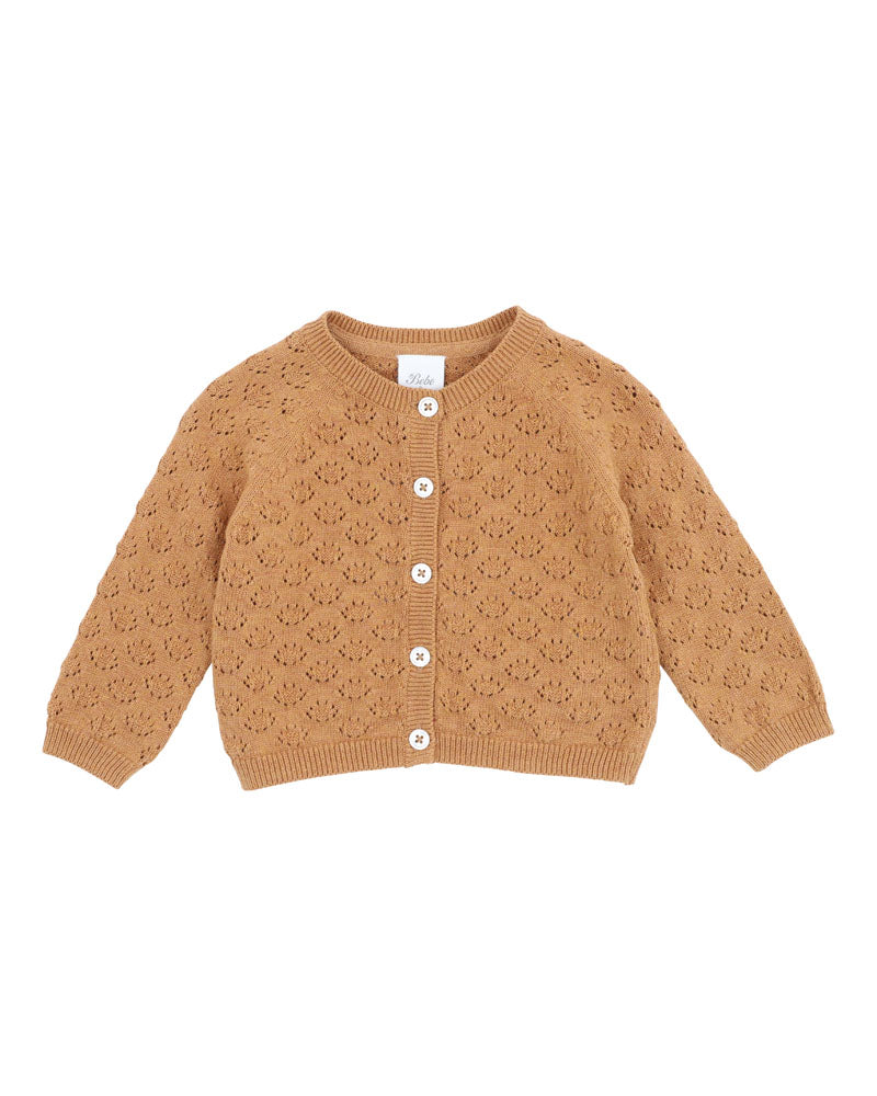 Minihaha Bailey Eyelet Knit Cardigan