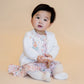 Minihaha Baby Fern Hand Embroidery Organic Cardigan Cloud
