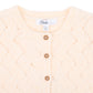 Minihaha Girls Cream Pointelle Cardigan