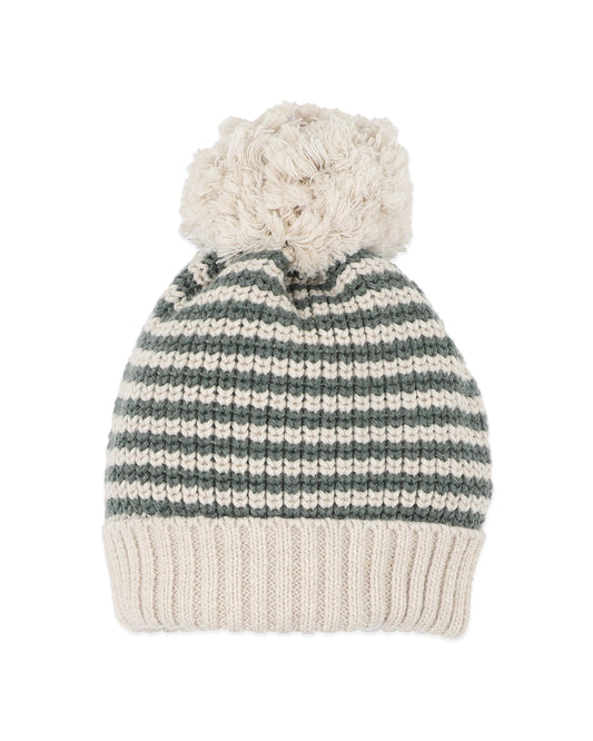 Minihaha Otto Stripe Organic Knitted Beanie