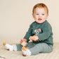 Minihaha Baby Otto Proud Puppy Organic Knitted Jumper Sage