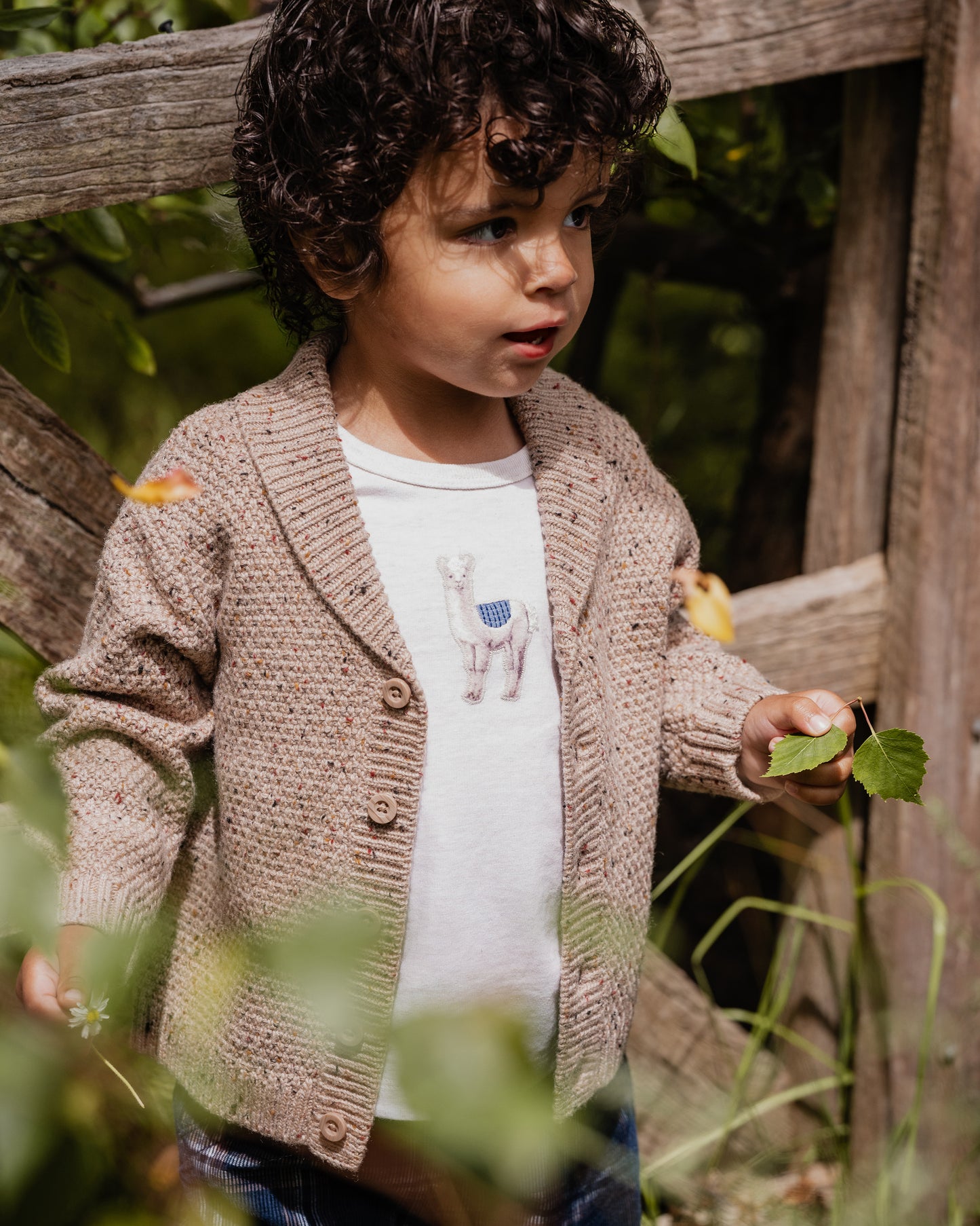 Minihaha Baby Jake Knitted Cardigan Mocha