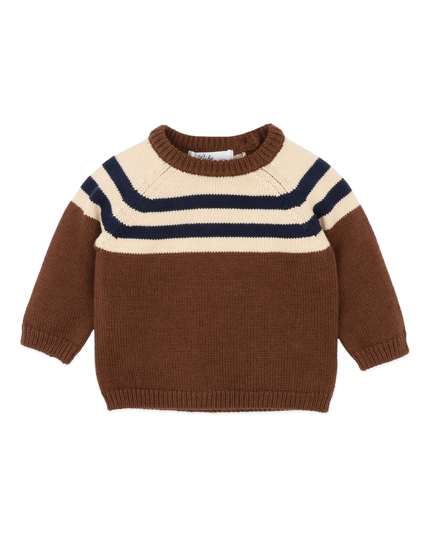 Minihaha Baby Jake Raglan Stripe Knitted Jumper