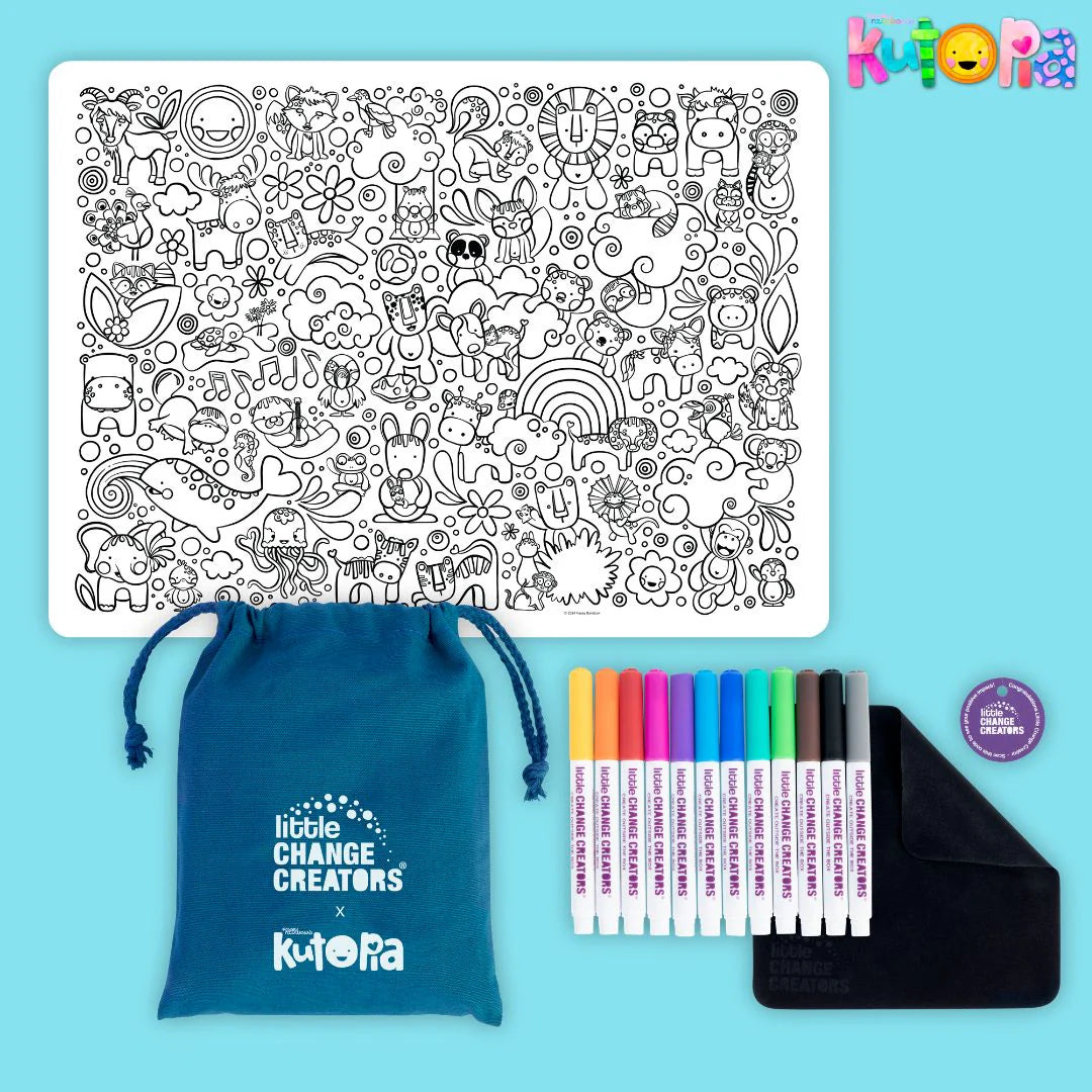Little Change Creators Re-FUN-Able Colouring Set Kutopia