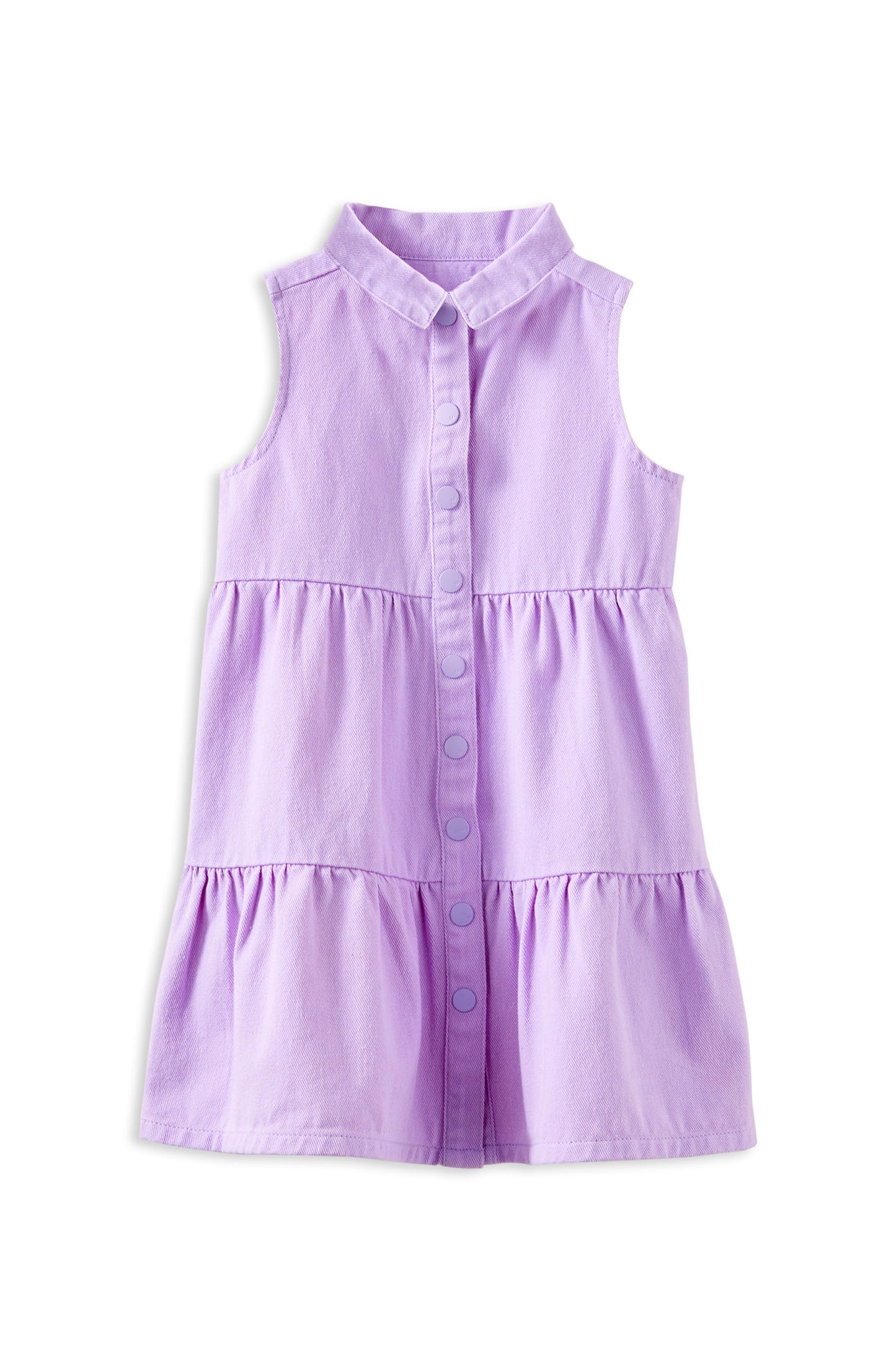 Milky Lilac Twill Dress