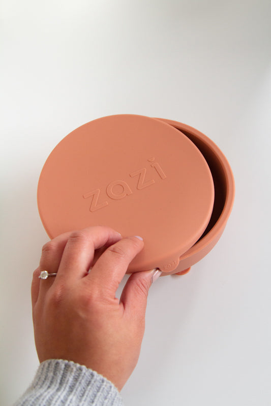 Zazi Clever Bowl with lid Blush