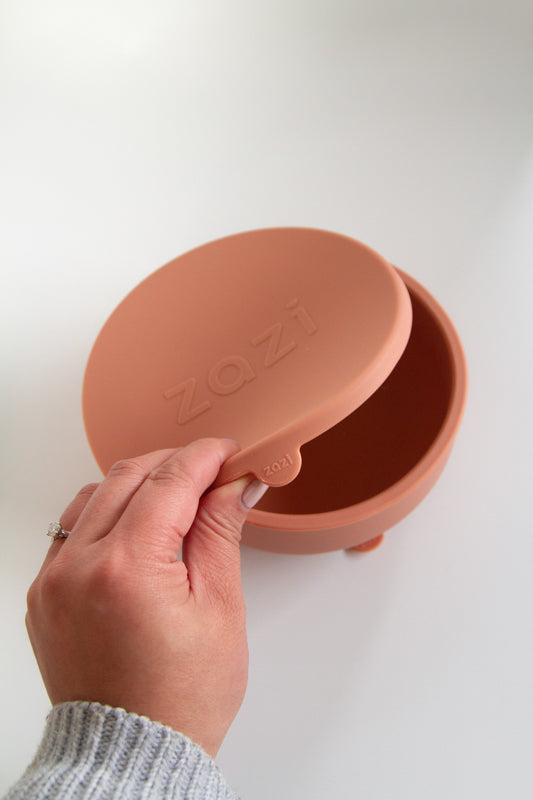 Zazi Clever Bowl with lid Blush