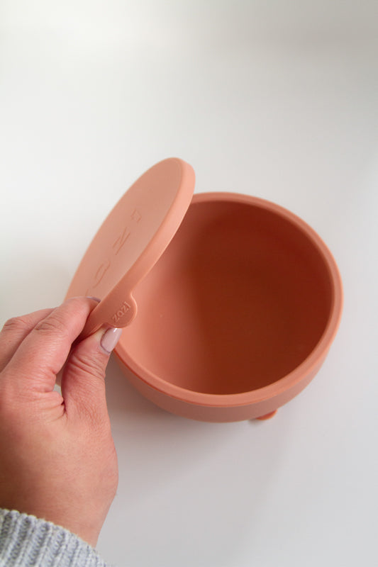 Zazi Clever Bowl with lid Blush