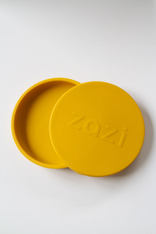 Zazi Clever Plate with lid Yolk