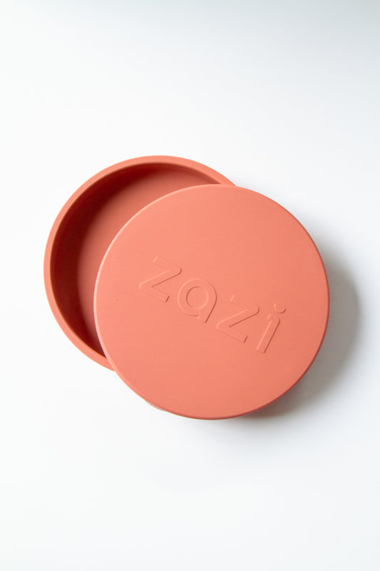 Zazi Clever Plate with lid Blush