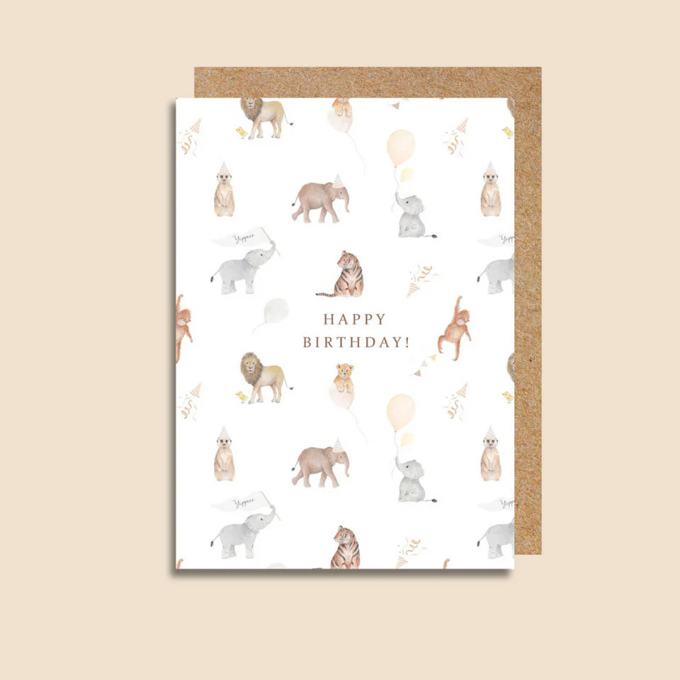 Happy Birthday Safari Card
