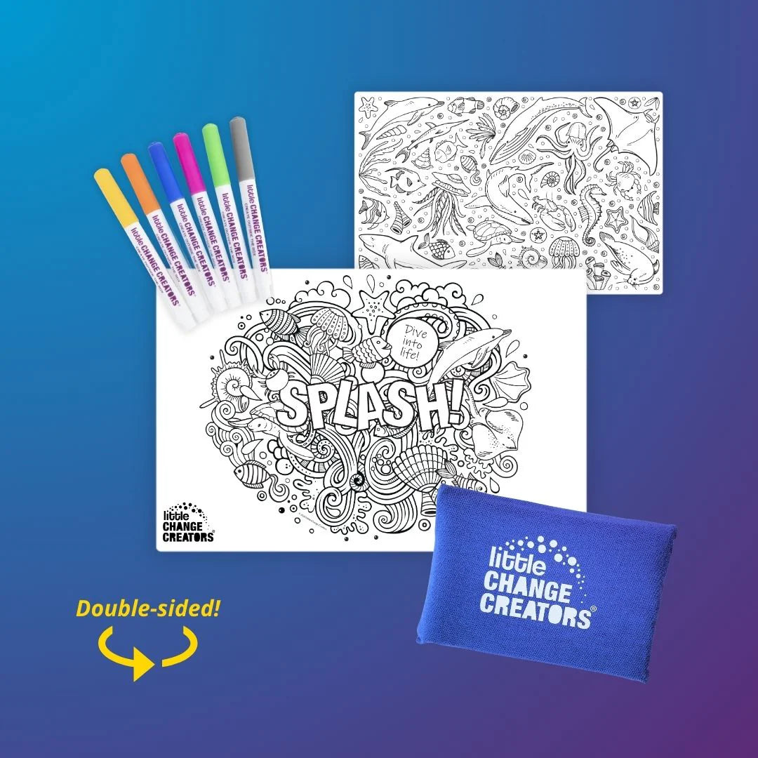 Little Change Creators Pocket Reuseable Colouring Set Splash