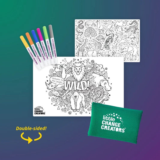 Little Change Creators Pocket Reuseable Colouring Set Wild
