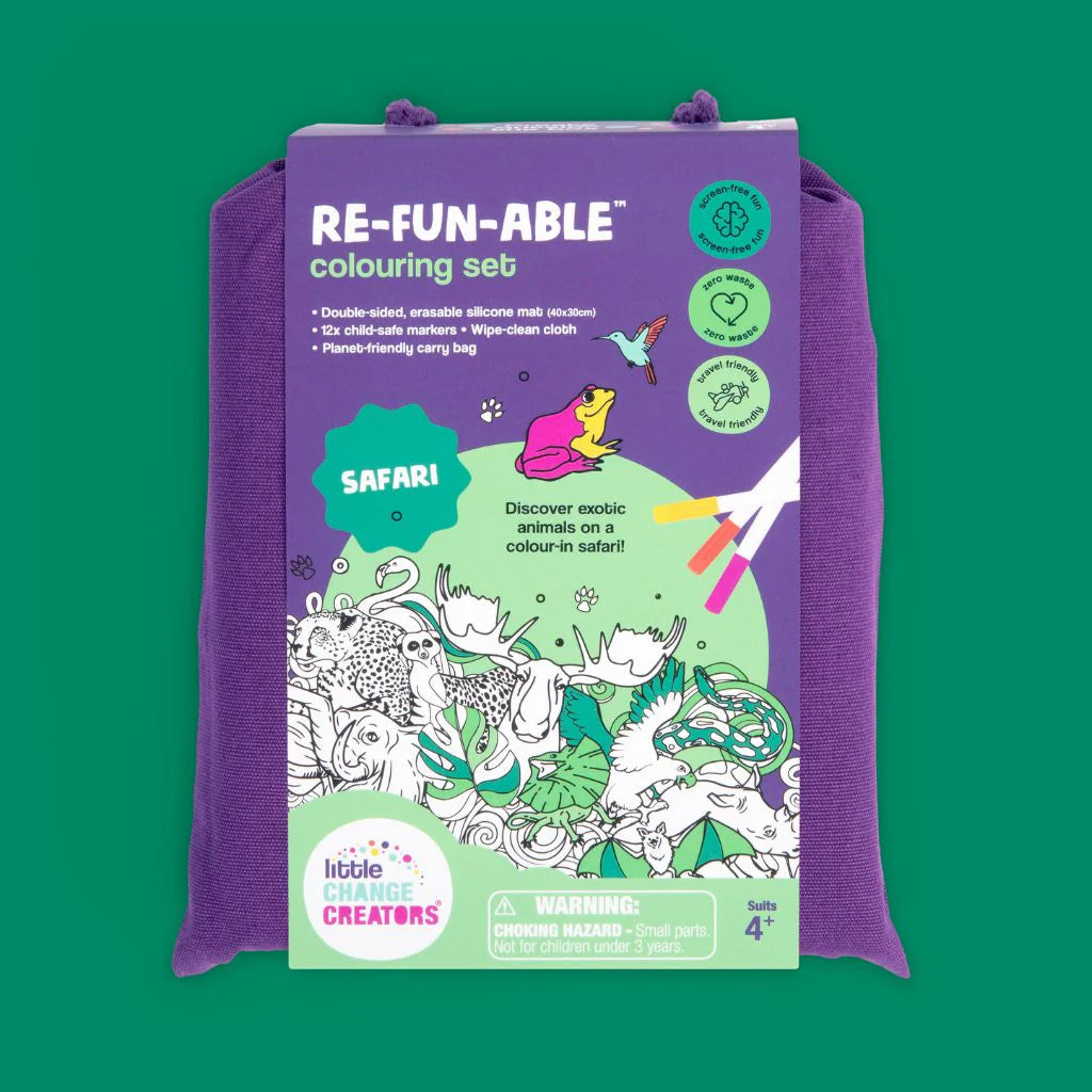Little Change Creators Re-FUN-Able Colouring Set Safari