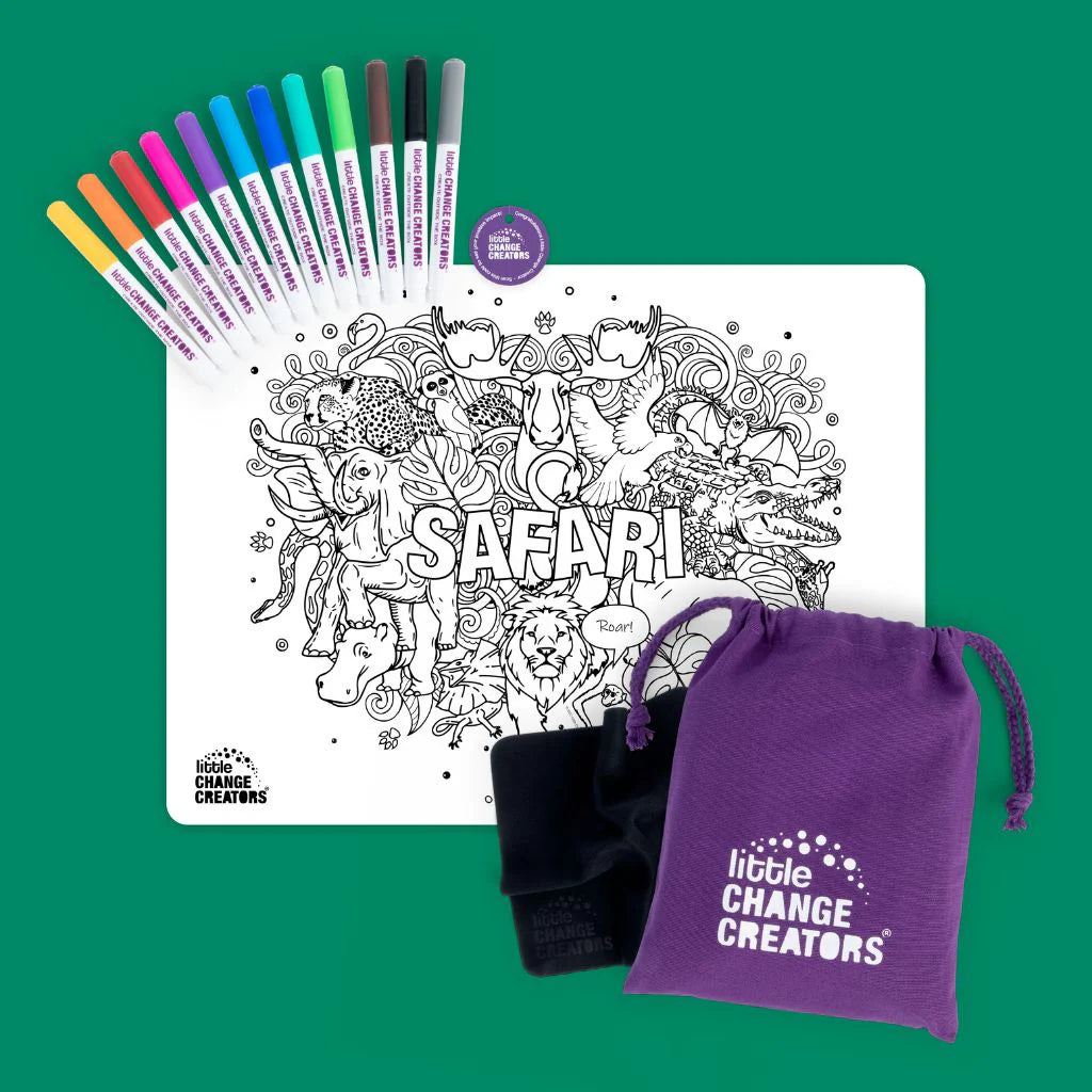 Little Change Creators Re-FUN-Able Colouring Set Safari