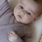 Nature Baby Merino Essential Kimono Stretch & Grow Pointelle Lilac