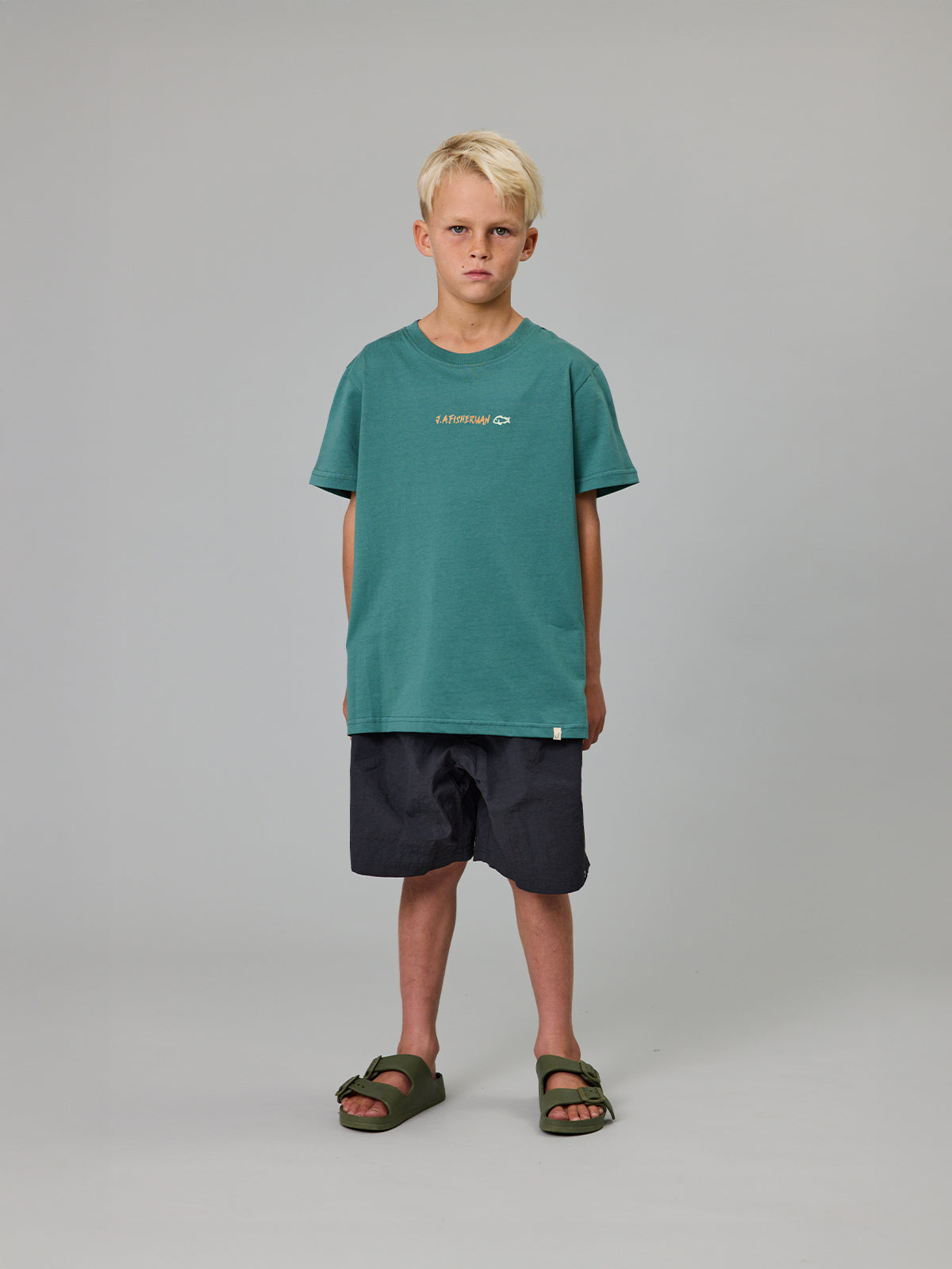 Just Another Fisherman Mini J.A. Fisherman Tee Vintage Teal