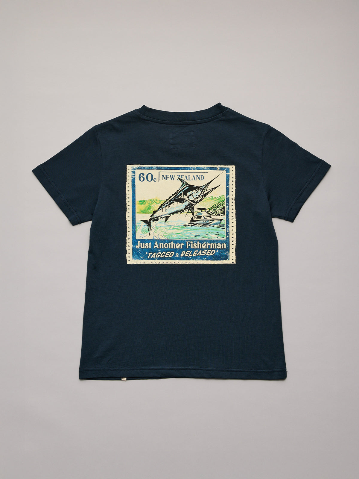 Just Another Fisherman Mini Tagged & Released Tee Navy