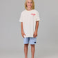 Just Another Fisherman Mini Do The Miles Tee Antique White