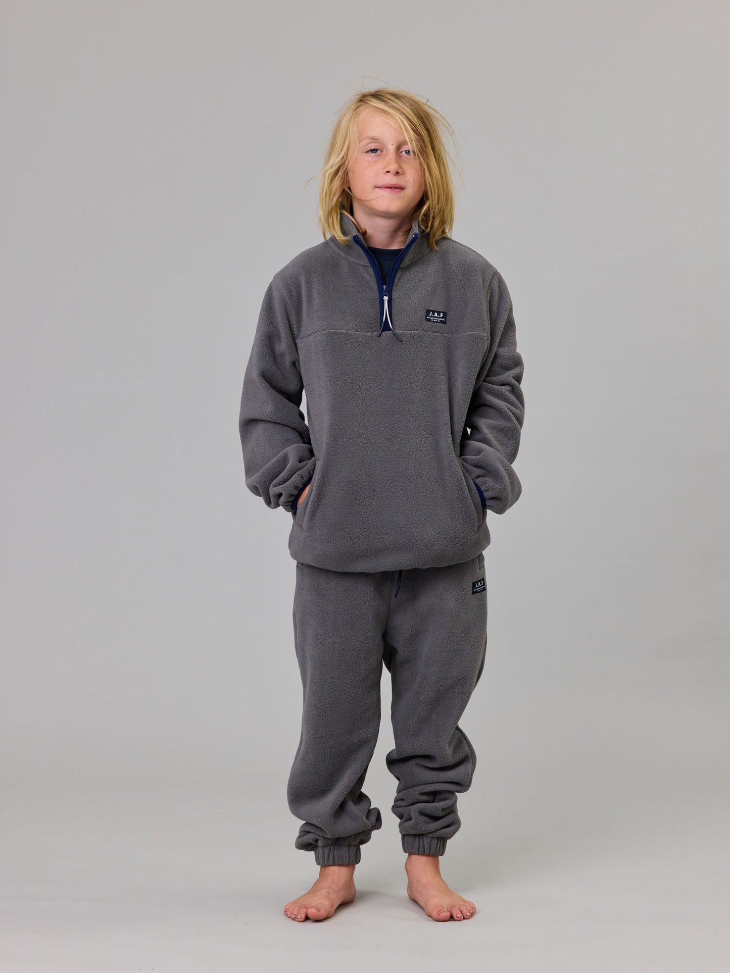 Just Another Fisherman Mini Ranger 1/4 Zip Charcoal