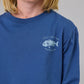 Just Another Fisherman Mini Snapper Long Sleeve Tee Military Blue