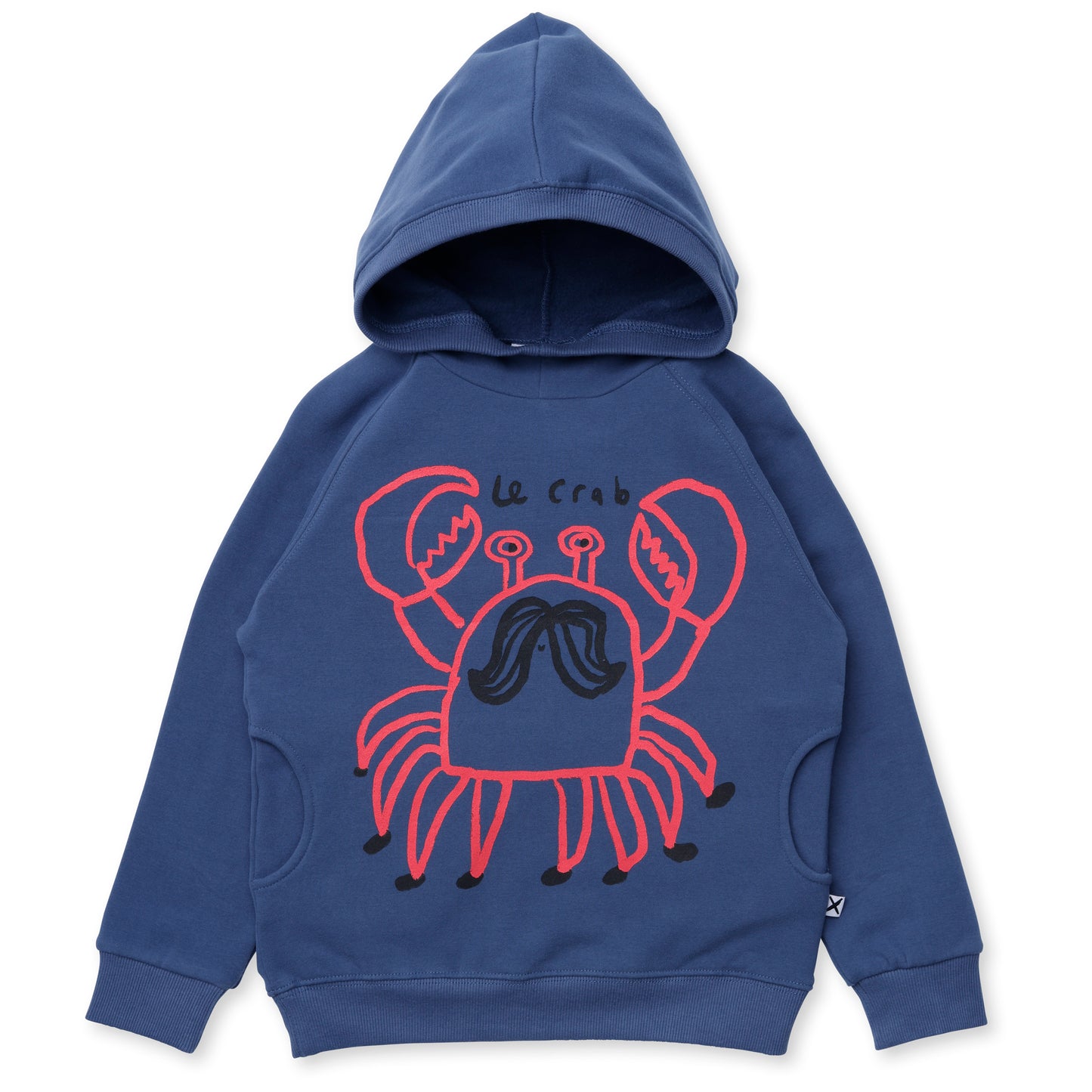 Minti Le Crab Furry Hood Navy